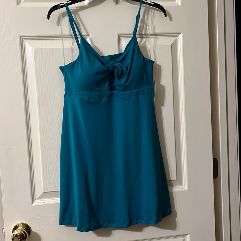 Deep Teal (Dynasty Aqua on tag) SO juniors size M mini dress